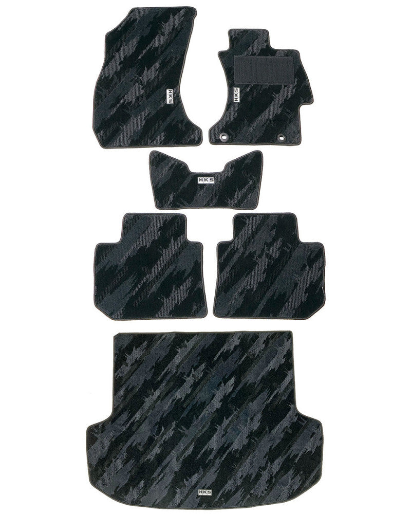 HKS FLOOR AND LUGGAGE MATS OCT RHD SET OF 6 FOR SUBARU LEVORG VM4 53001-AF005