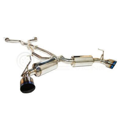 Invidia Dual N1 Cat-Back Exhaust - Straight Cut Titanium Blue Tips Nissan Z "400Z" RZ34 22+