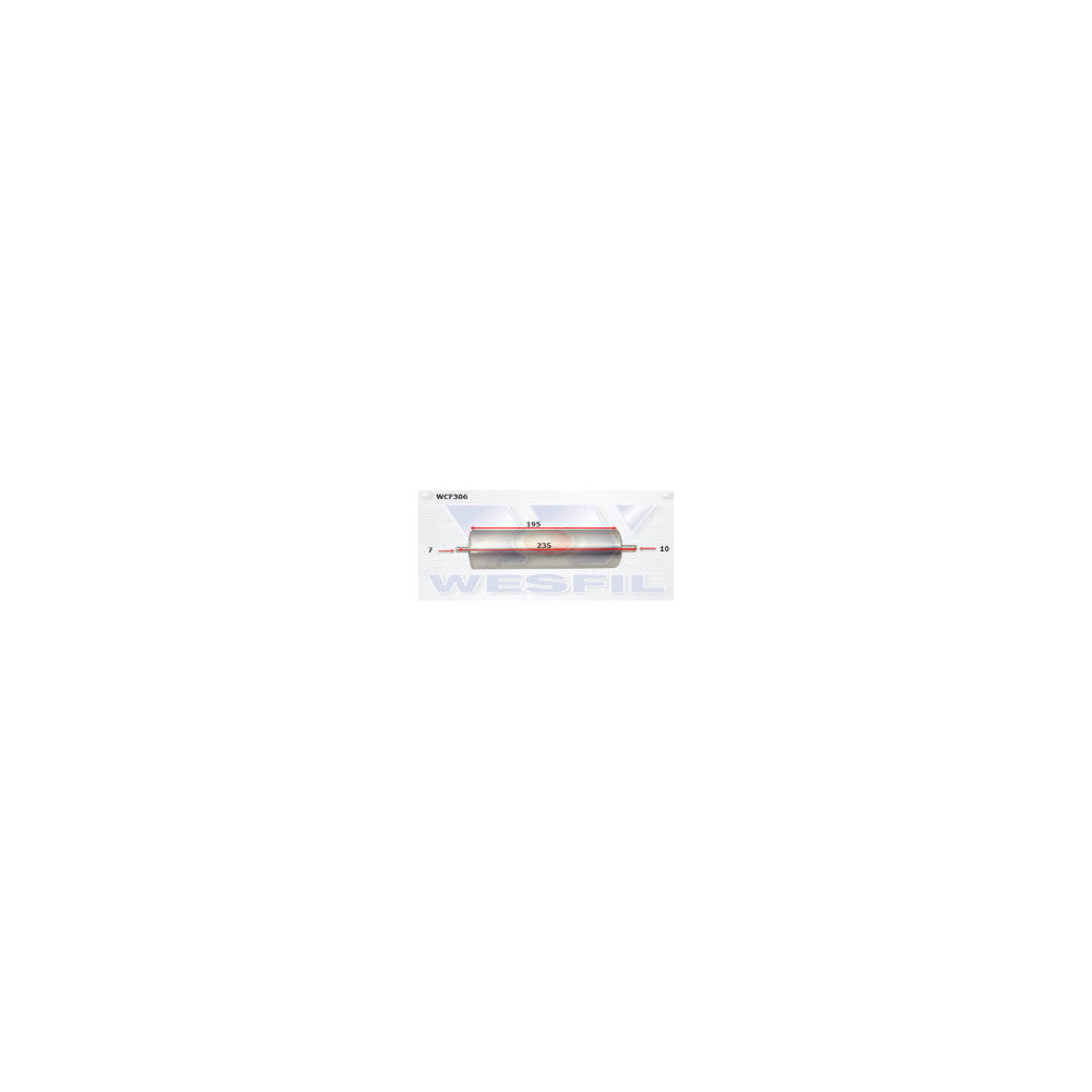 Wesfil DIESEL FUEL FILTER Z915 AUDI/PORSCHE - WCF306