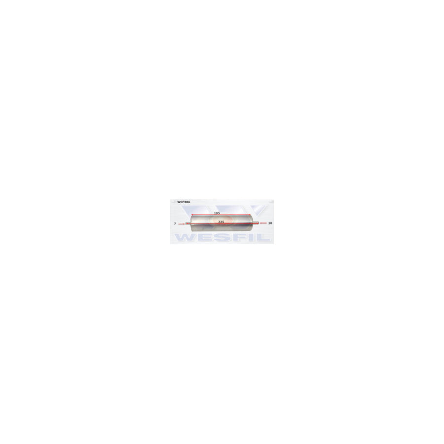 Wesfil DIESEL FUEL FILTER Z915 AUDI/PORSCHE - WCF306