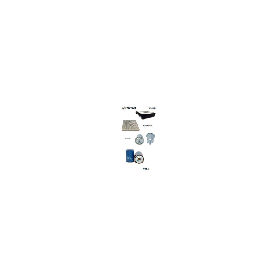 Wesfil FILTER SERVICE KIT MITSUBISHI TRITON FILTER SERVICE KIT MITSUBISHI - WK76CAB