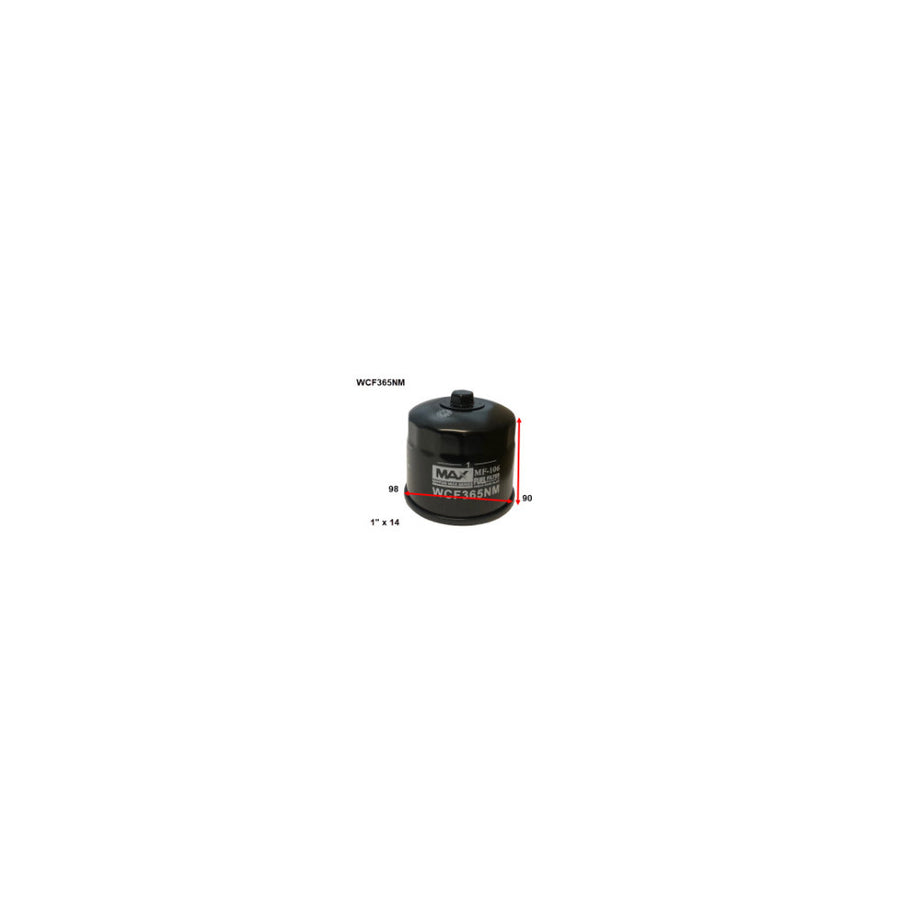 Wesfil DIESEL FUEL FILTER Z1141 HINO - WCF365NM