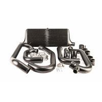 Process West Front Mount Intercooler Kit w/Black Core, Black Piping for Subaru WRX/STI GC8 97-00 - PWFMIC01B