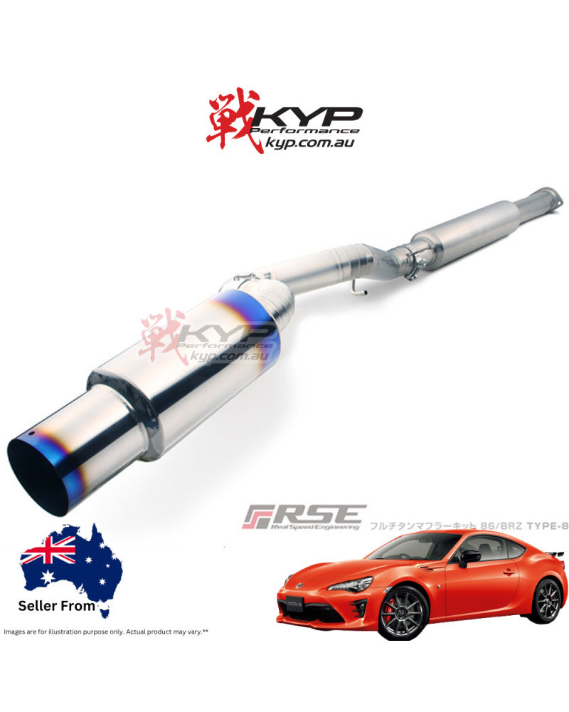 RSE FULL TITANIUM MUFFLER EXHAUST TYPE-80 FOR TOYOTA 86 ZN6 SUBARU BRZ ZC6 FA20 RB6090-SB03C
