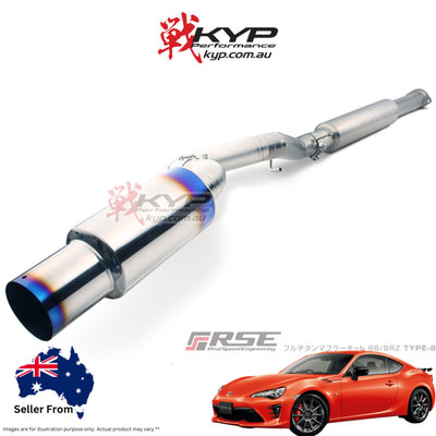 RSE FULL TITANIUM MUFFLER EXHAUST TYPE-80 FOR TOYOTA 86 ZN6 SUBARU BRZ ZC6 FA20 RB6090-SB03C