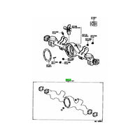 TOYOTA OEM AE86 Levin/Trueno/Sprinte Diff Carrier Gasket Kit for DISC brake version 04412-14020