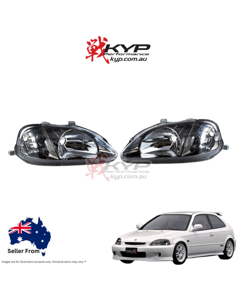 HONDA OEM HEADLIGHT ASSEMBLY SET - EK4 EK9 EM1 EJ6