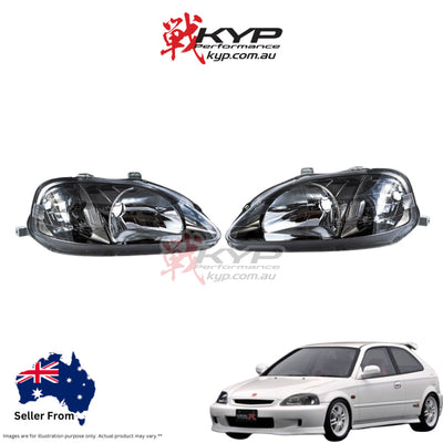 HONDA OEM HEADLIGHT ASSEMBLY SET - EK4 EK9 EM1 EJ6