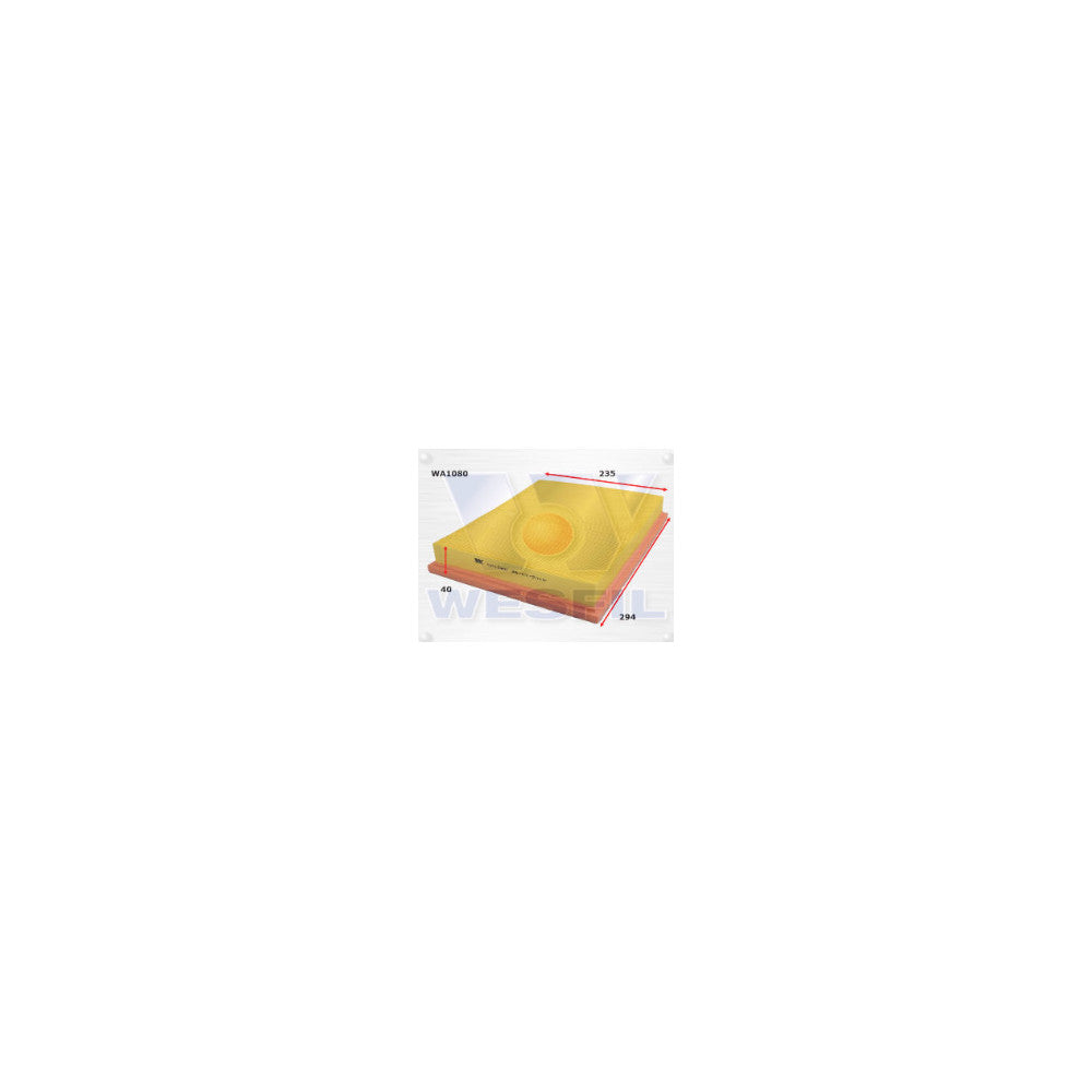 Wesfil AIR FILTER A1433 HOLDEN - WA1080