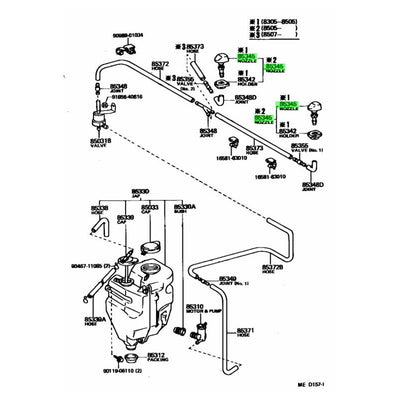 TOYOTA OEM WINDSHIELD WASHER NOZZLE 85035-12250