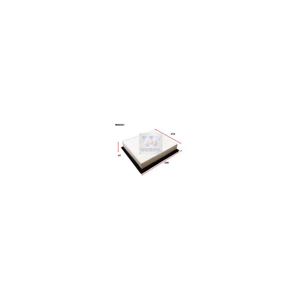 Wesfil AIR FILTER A1739 CHRYSLER/DODGE - WA5221