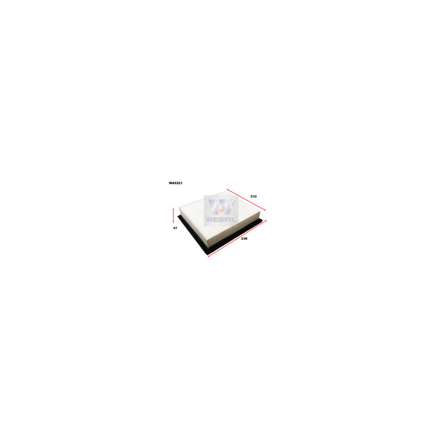 Wesfil AIR FILTER A1739 CHRYSLER/DODGE - WA5221