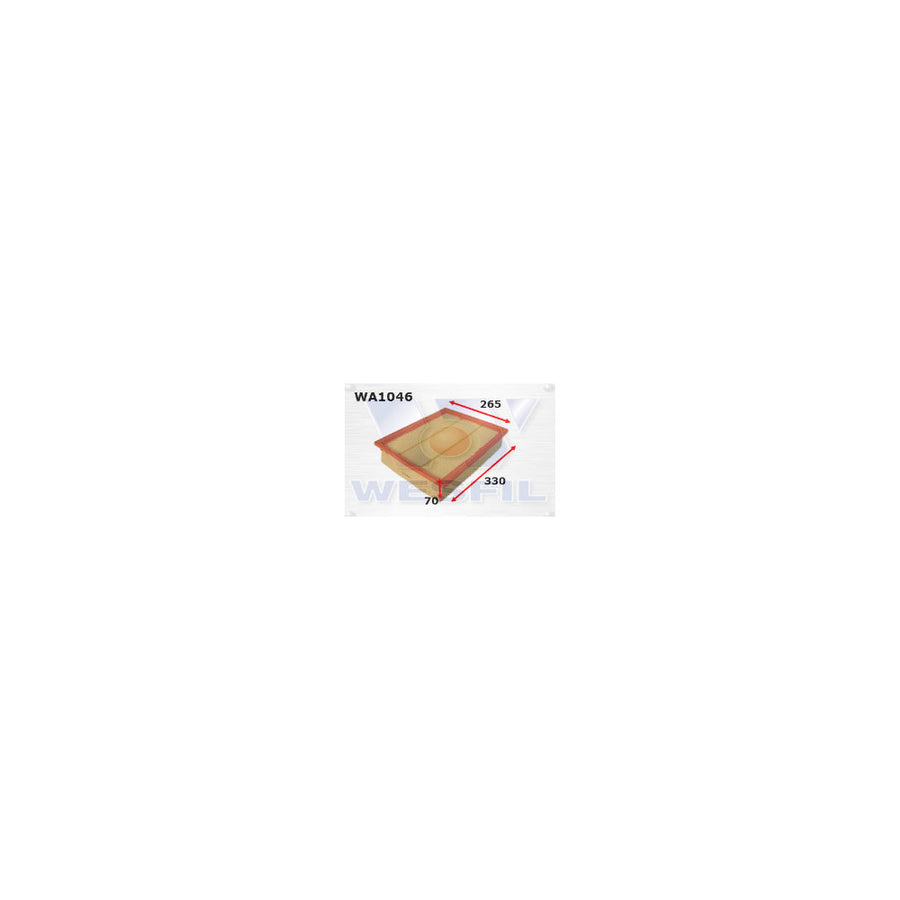 Wesfil AIR FILTER A1681 MERCEDES - WA1046