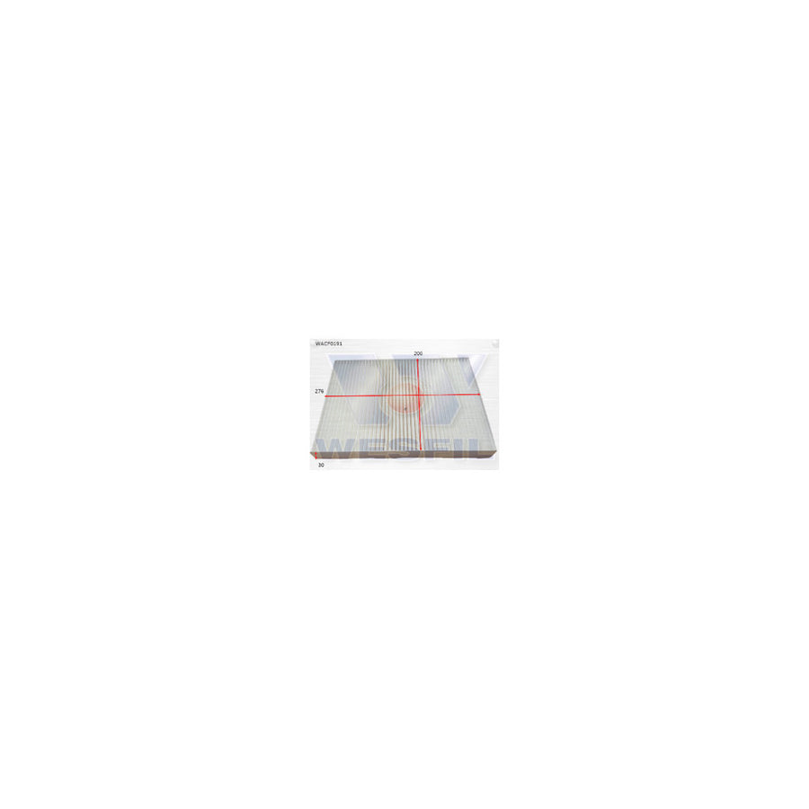 Wesfil CABIN FILTER RCA322P CHRYSLERWACF0191