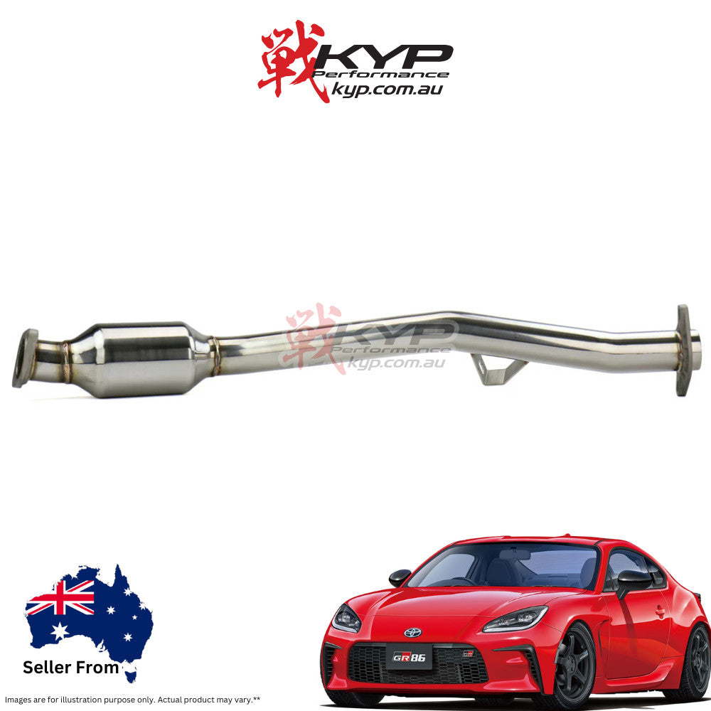 Invidia 70mm Front Pipe w/High Flow Cat Subaru BRZ ZC6 ZD8 & Toyota 86 ZN6 ZN812-21, 22+ (6MT)