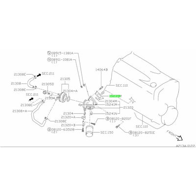 NISSAN OEM OIL FILTER GASKET - 15239-71L00