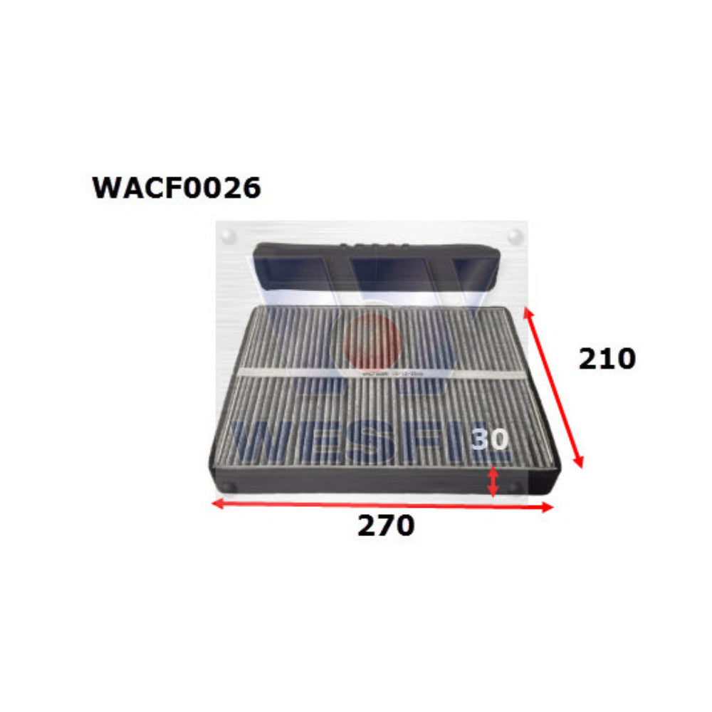 Wesfil CABIN FILTER RCA100C FORDWACF0026