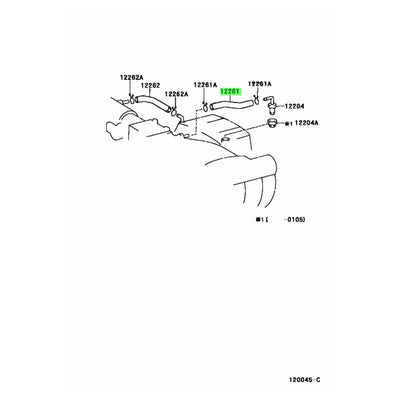 TOYOTA OEM VENTILATION HOSE 12261-46031