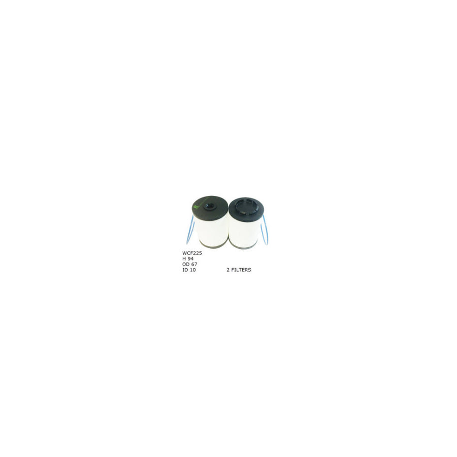 Wesfil WCF225 - DIESEL FUEL FILTER R2833P HOLDEN (2 FILTERS) - WCF225