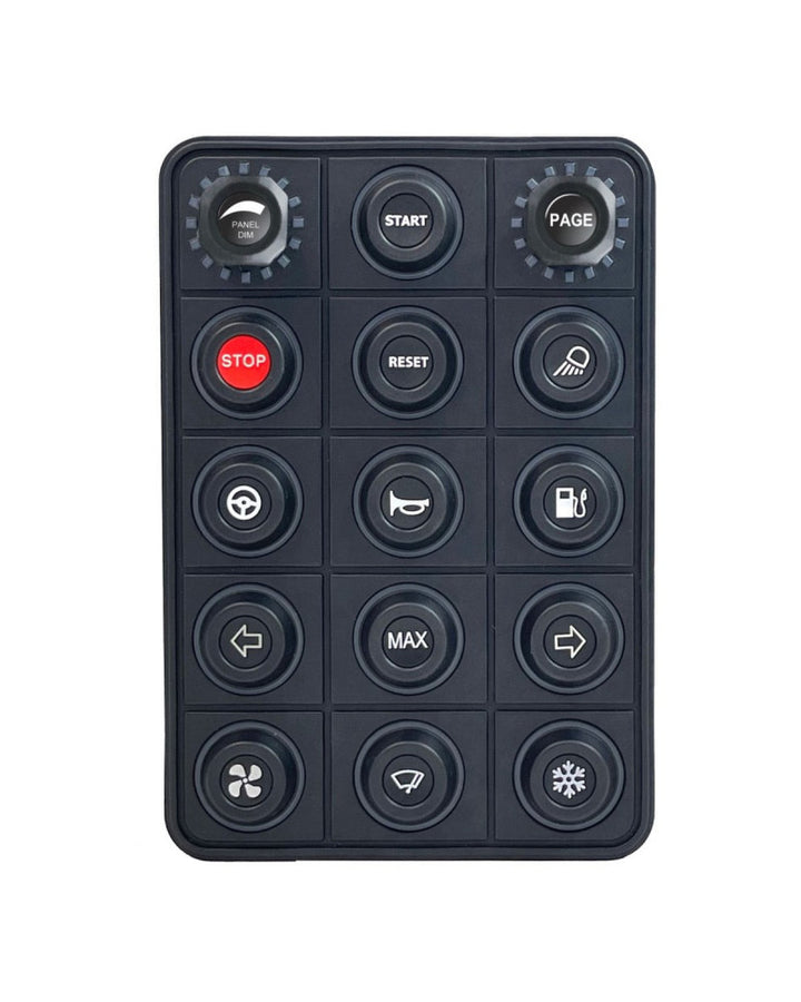 LINK 15 KEY (3X5) PLUS 2 ROTARY ENCODERS WITH INTERCHANGEABLE 15MM INSERTS (SOLD SEPARATELY)
