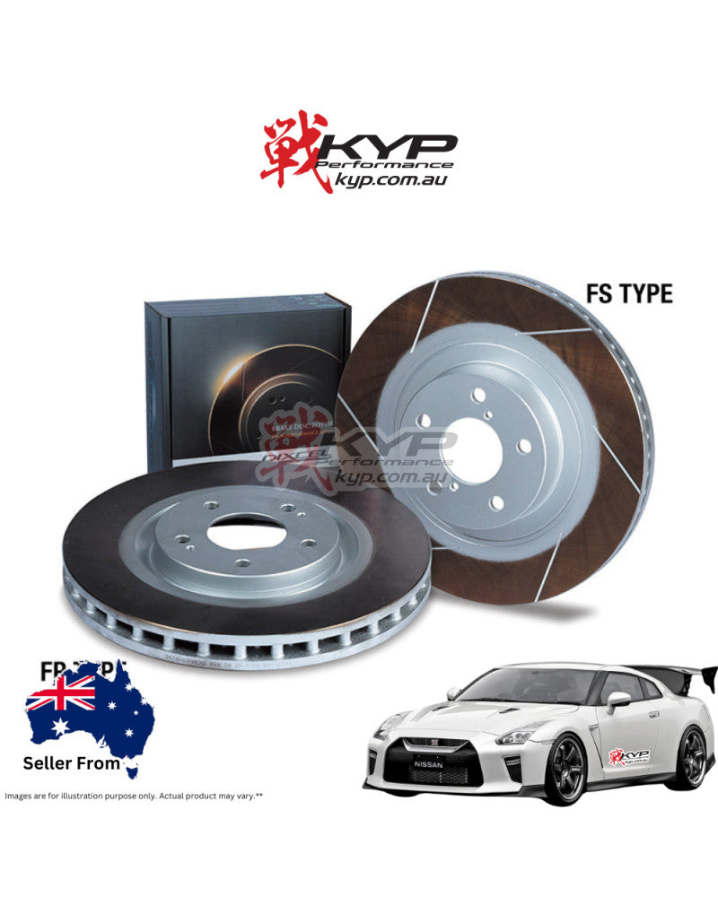 DIXCEL TYPE FS BRAKE DISCS - NISSAN GT-R R35 (REAR, BREMBO 380 X 30MM) ROTOR