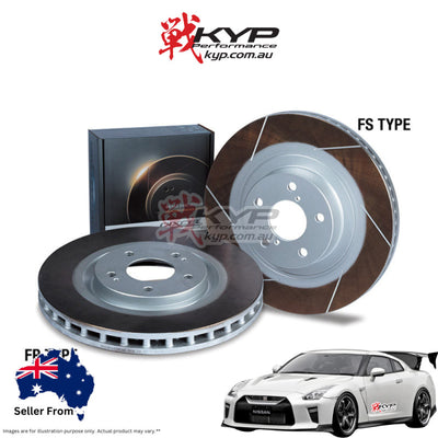 DIXCEL TYPE FS BRAKE DISCS - NISSAN GT-R R35 (REAR, BREMBO 380 X 30MM) ROTOR