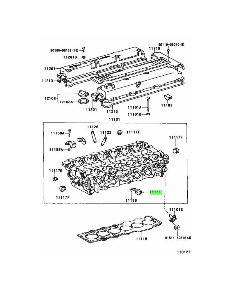 TOYOTA OEM INTAKE VALVE SEAL - 11131-46020