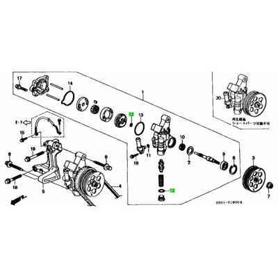 HONDA OEM O-RING 15.2 X 2.4