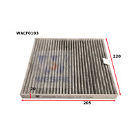 Wesfil CABIN FILTER RCA288P GREAT WALLWACF0103