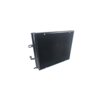 CSF Racing Front Mount Triple-Pass Heat Exchanger w/ Rock Guard - Black for BMW B48/B58