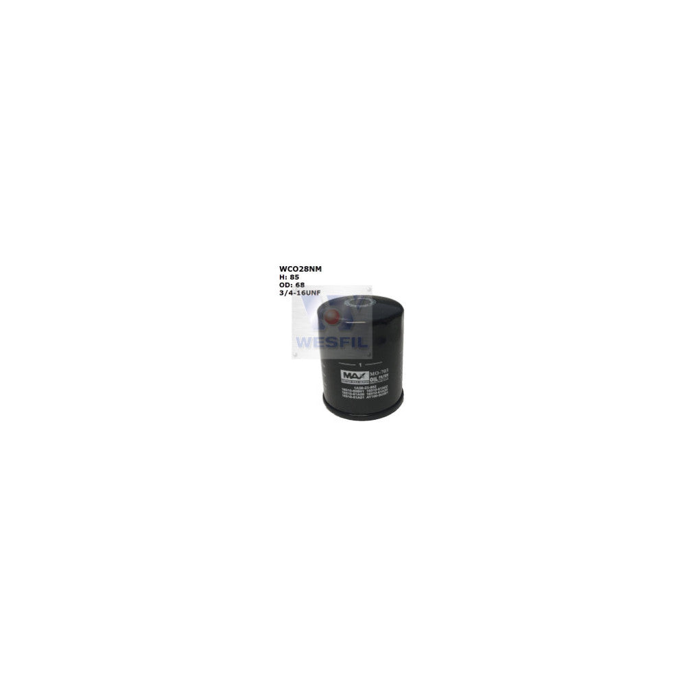 Wesfil OIL FILTER Z734 SUZUKI/HOLDEN - WCO28NM