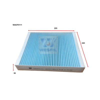 Wesfil CABIN FILTER RCA224P HOLDENWACF0111