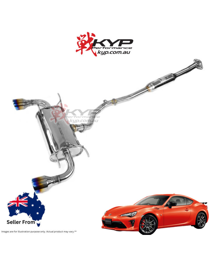 Invidia Q300 70mm Engine Back Exhaust w/Invidia Equal Headers Subaru BRZ ZC6 & Toyota 86 12-21, 22+ ZN6 (6MT)