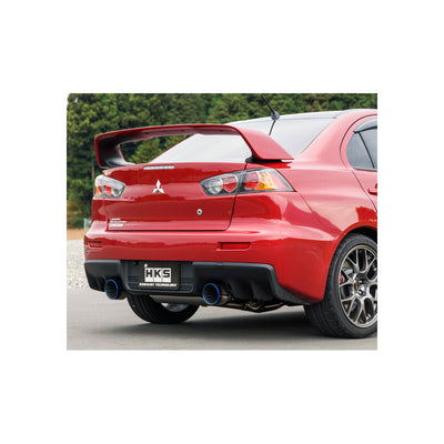 HKS Super Turbo Muffler EXHAUST For MITSUBISHI LANCER EVOLUTION CZ4A X 4B11 TURBO EVOX EVO10