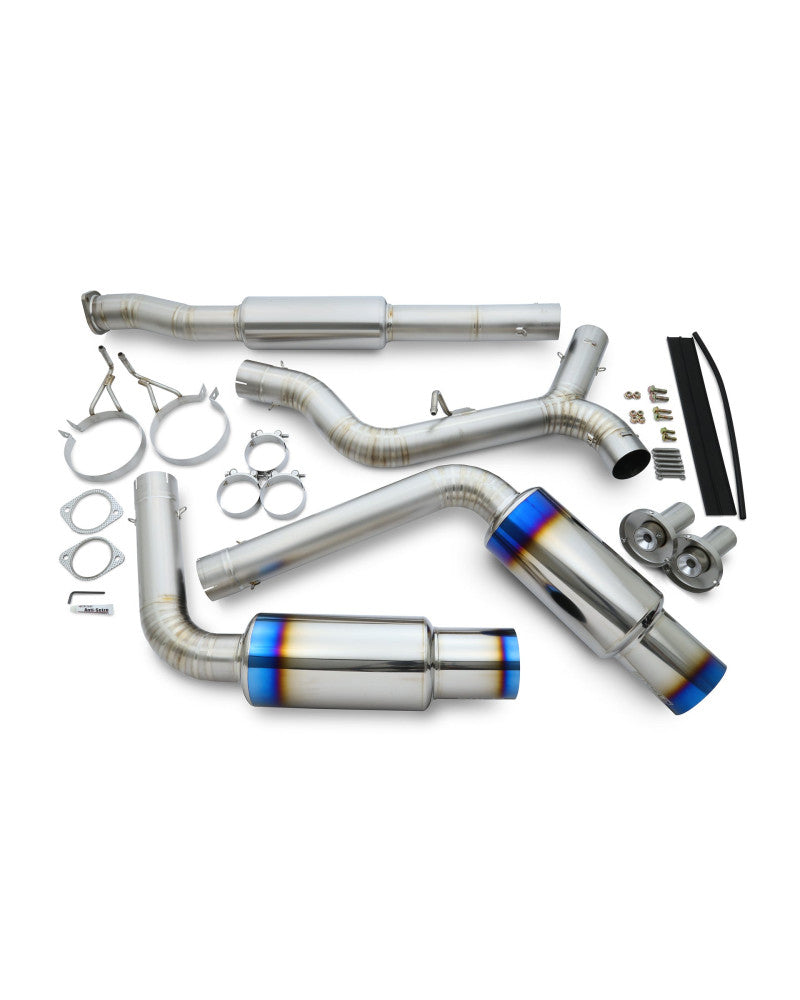 RSE FULL TITANIUM MUFFLER EXHAUST TYPE-D FOR SUBARU WRX STI GV VA EJ20 EJ25 FA20DIT RB6090-SB02D