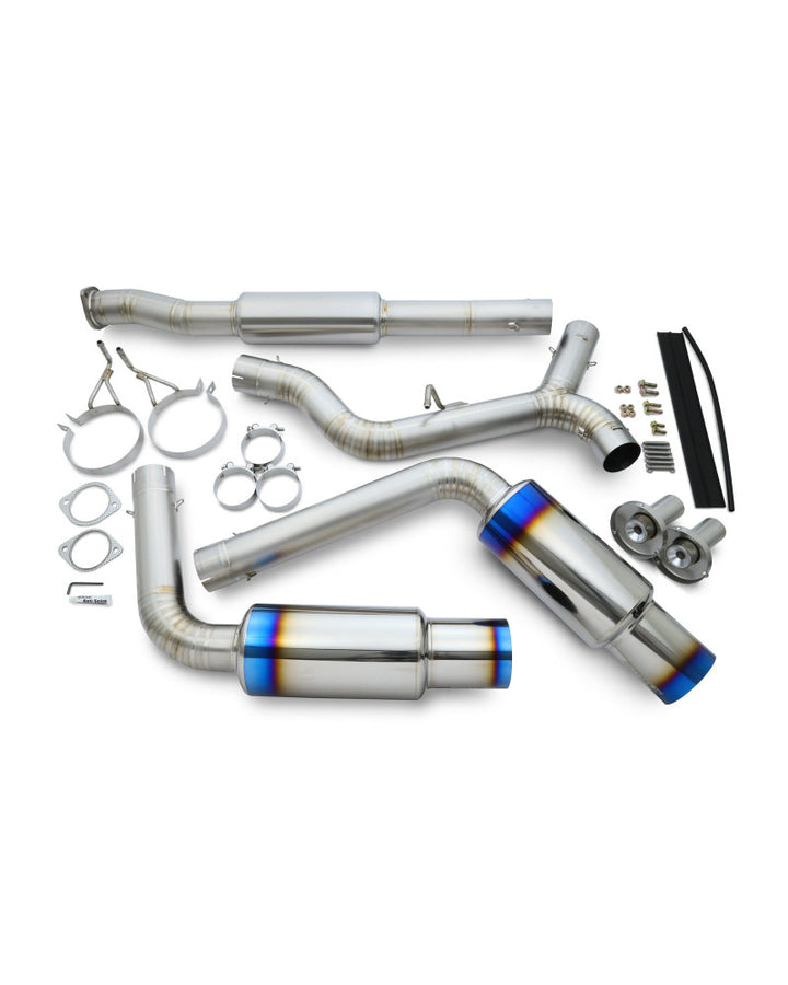 RSE FULL TITANIUM MUFFLER EXHAUST TYPE-D FOR SUBARU WRX STI GV VA EJ20 EJ25 FA20DIT RB6090-SB02D