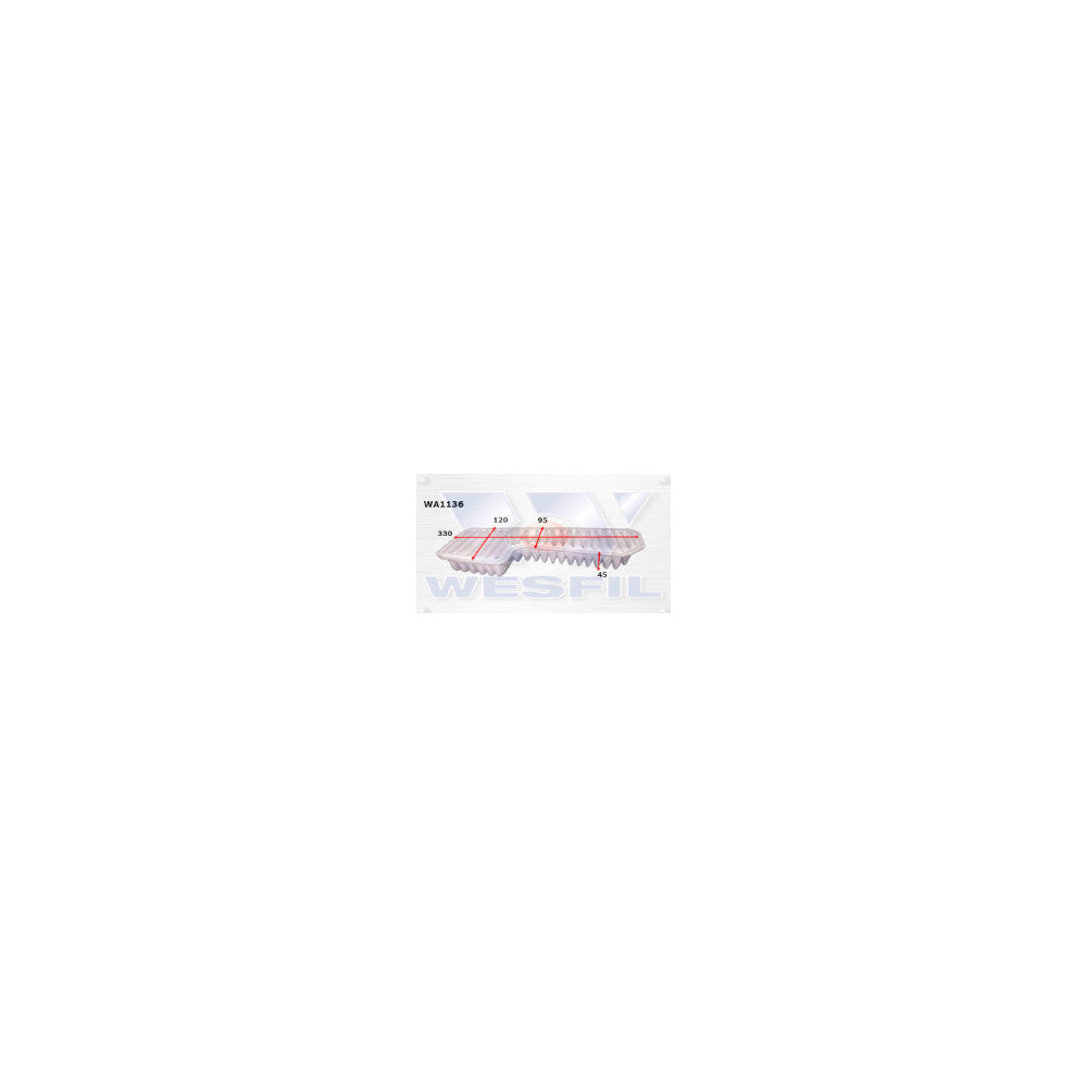 Wesfil AIR FILTER A1566 LEXUS - WA1136