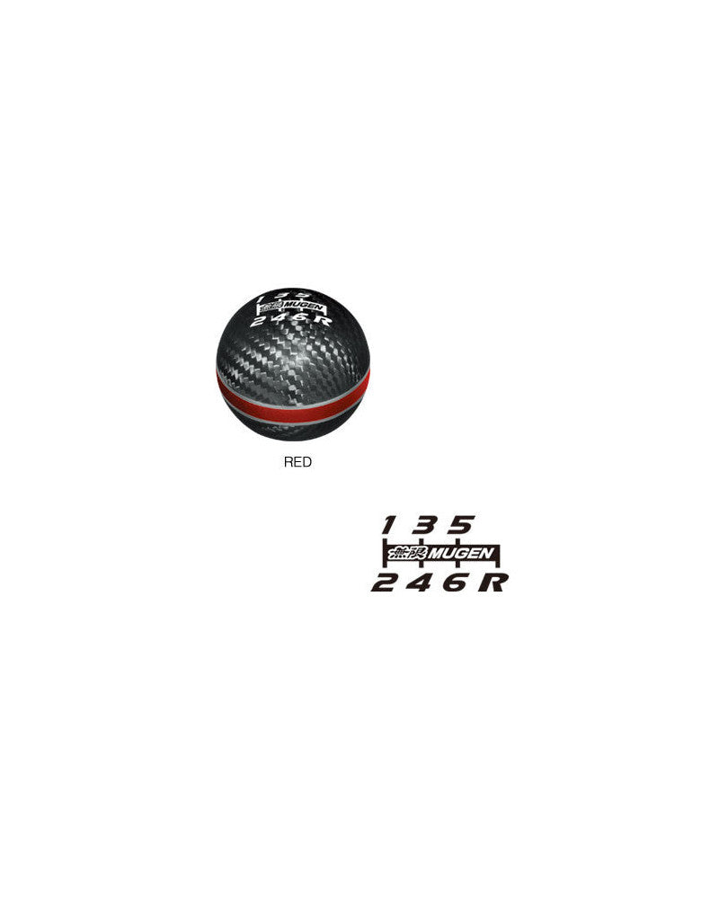 MUGEN CARBON SHIFT KNOB (RED)