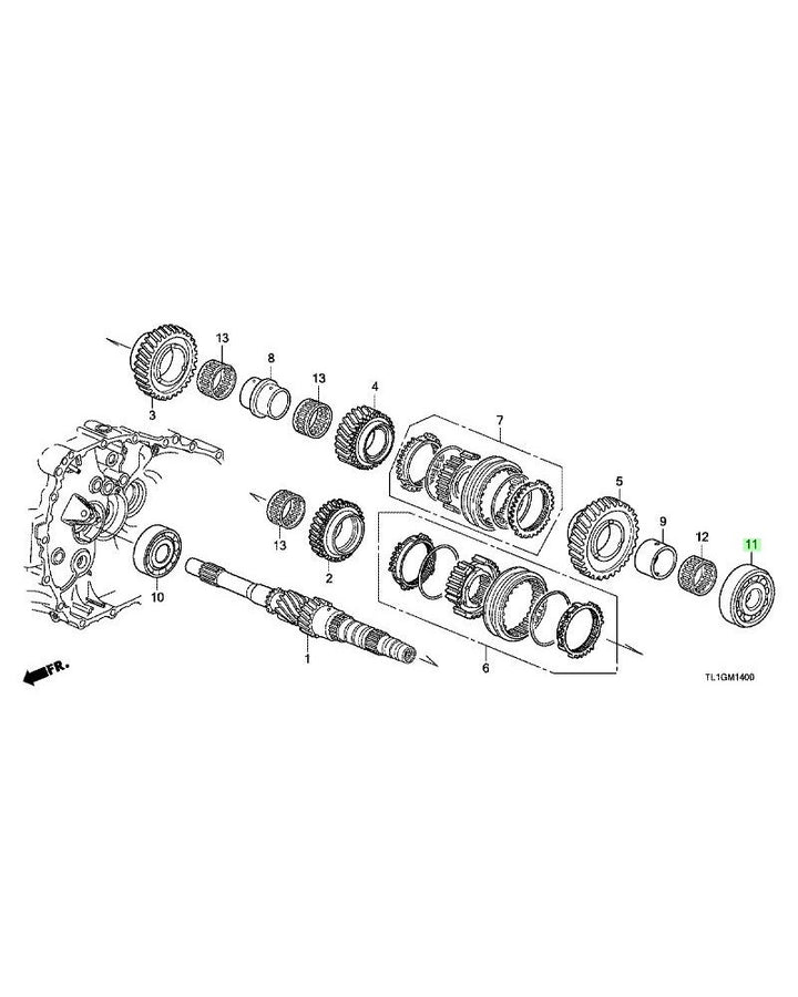 HONDA OEM BALL BEARING 39X87X20 - 91004-RM0-006