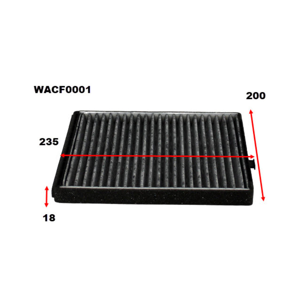 Wesfil CABIN FILTER RCA204P DAEWOO/HOLDEN - WACF0001