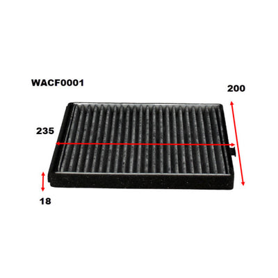 Wesfil CABIN FILTER RCA204P DAEWOO/HOLDEN - WACF0001
