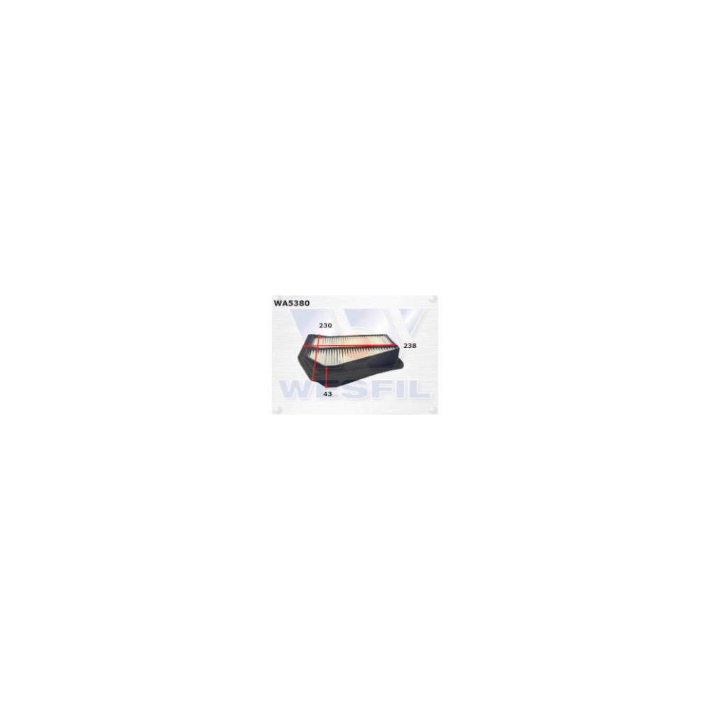 Wesfil AIR FILTER A1863 HONDA - WA5380