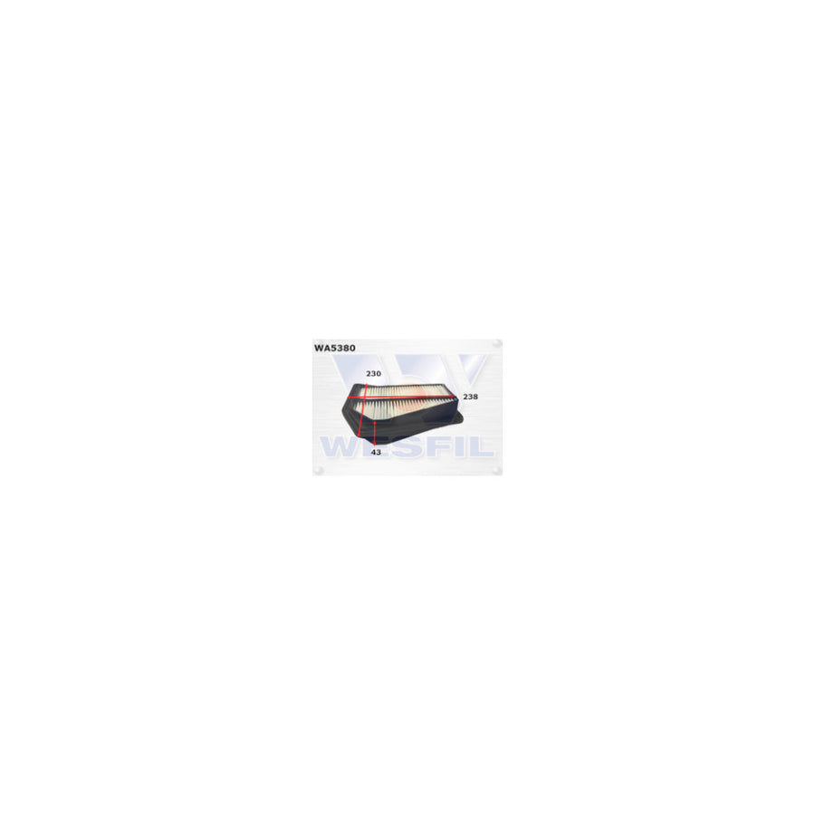 Wesfil AIR FILTER A1863 HONDA - WA5380