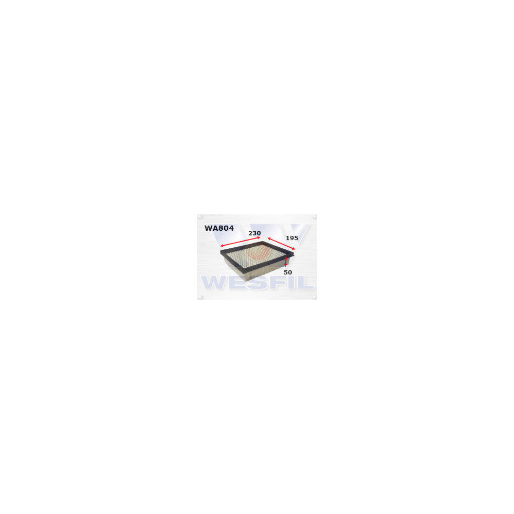 Wesfil AIR FILTER A364 FORD - WA804