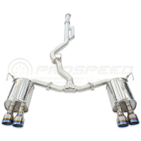 Invidia Q300 Cat Back Exhaust - Rolled Polished Stainless Tips Subaru WRX VB 22+ (Sedan)