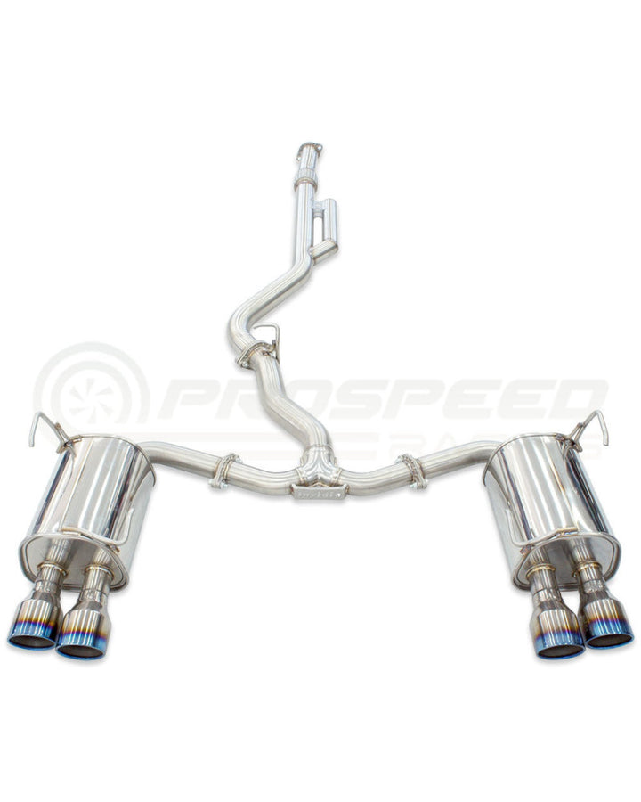 Invidia Q300 Cat Back Exhaust - Rolled Polished Stainless Tips Subaru WRX VB 22+ (Sedan)