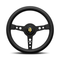 MOMO Prototipo Black Spokes Black Leather 320mm Steering Wheel - VPRO320BLKBR