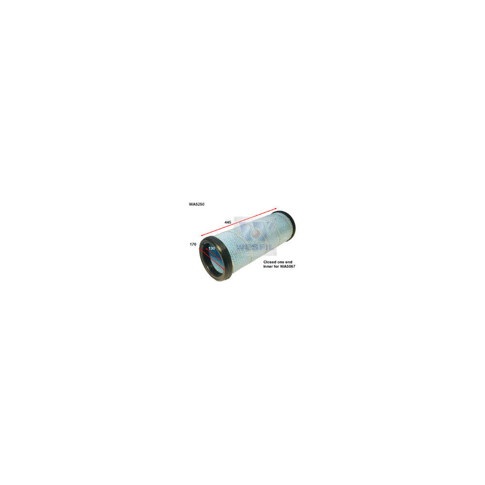 Wesfil AIR FILTER HDA5971 ISUZU INNER FILTER FOR WA5067 - WA5250