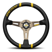 MOMO Drifting Black/Yellow 350mm Steering Wheel - VDRIFT35NEGIR