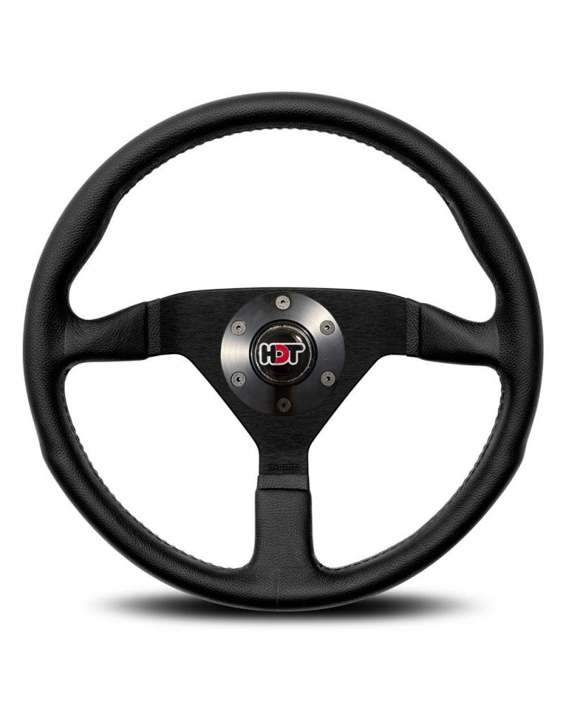 MOMO Montecarlo Black Leather 350mm Steering Wheel HDT 4805 Hub - 11111785225R-HDT4805